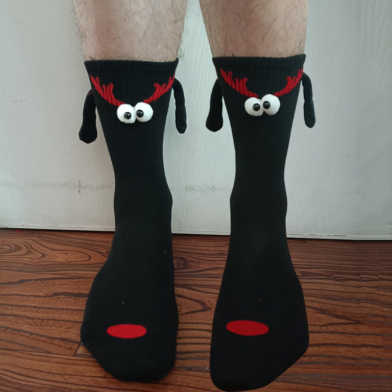 Halloween animal-pattern hand socks with magnetic suction handle - Product view 7