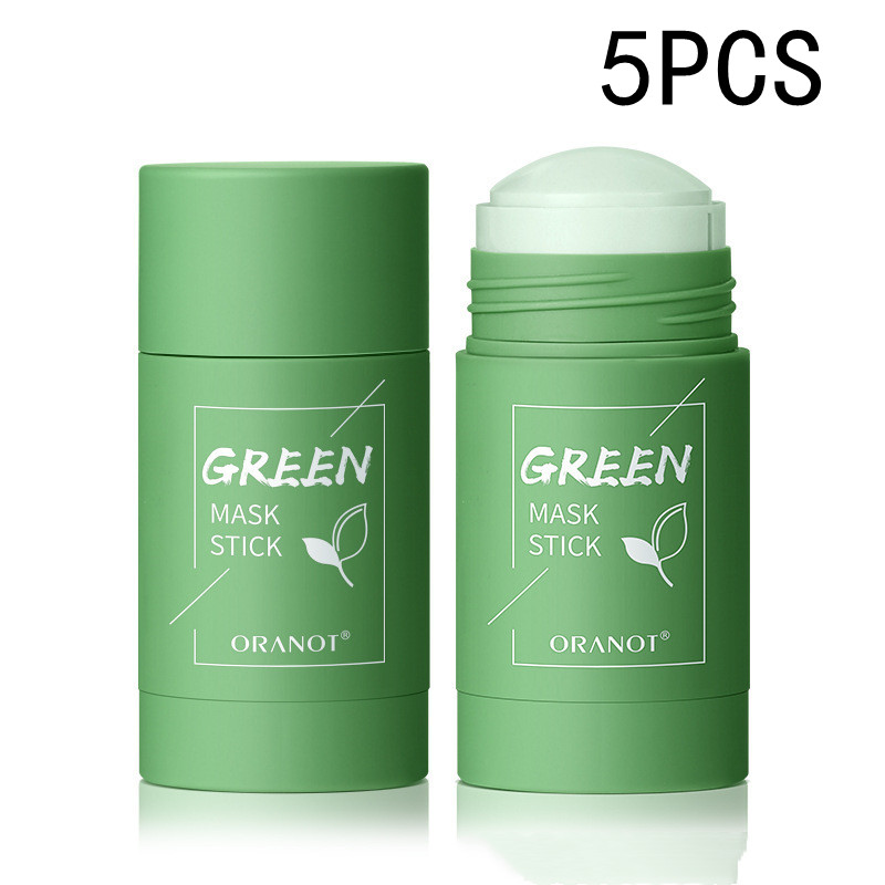 Green tea solid clay face mask for deep cleansing and moisturizing skincare - Product view 17