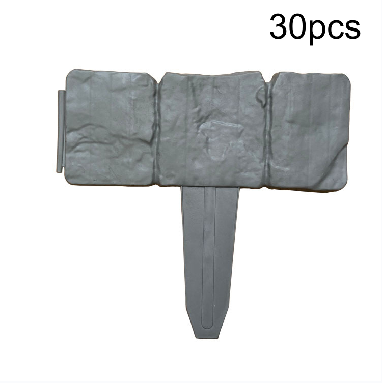 Stone-look plastic garden ground fence pieces - Product view 23