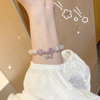 Women's glass butterfly bracelet with an electroplated finish in a colorful crystal-inspired style - Product view 7