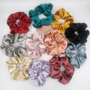 Large solid satin hair rope in a selected color - Main product view