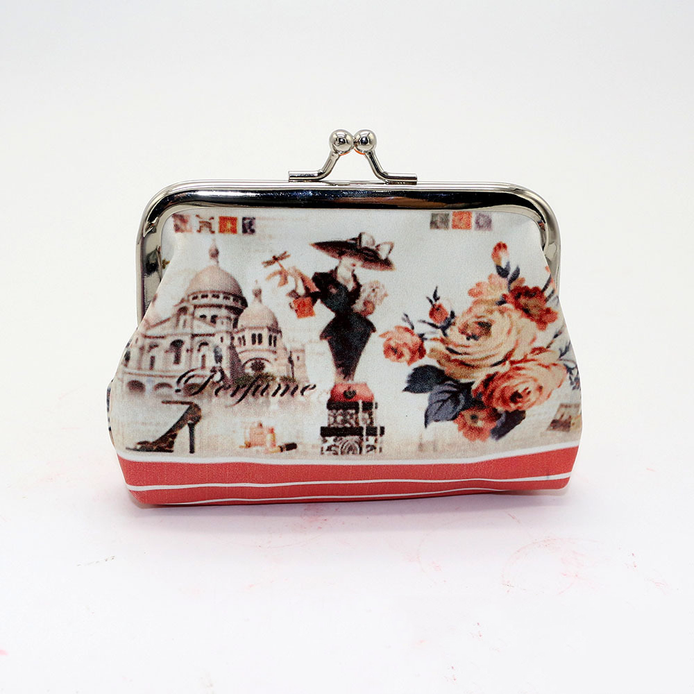 Cute digital print PU coin purse for cards and coins - 01