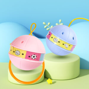 Pink and blue light-emitting jumping ball tetherball set for children - Main product view