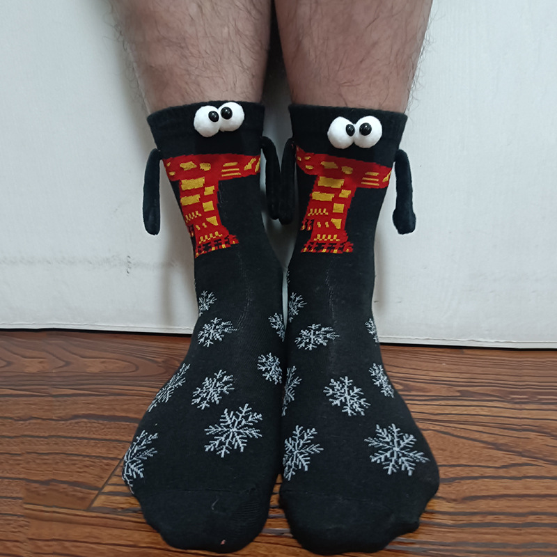 Halloween animal-pattern hand socks with magnetic suction handle - Product view 10