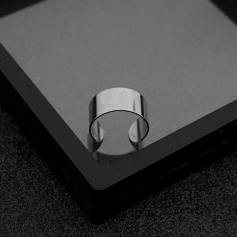 Adjustable unisex copper band ring with double-ring and smooth-surface style options - Product view 1