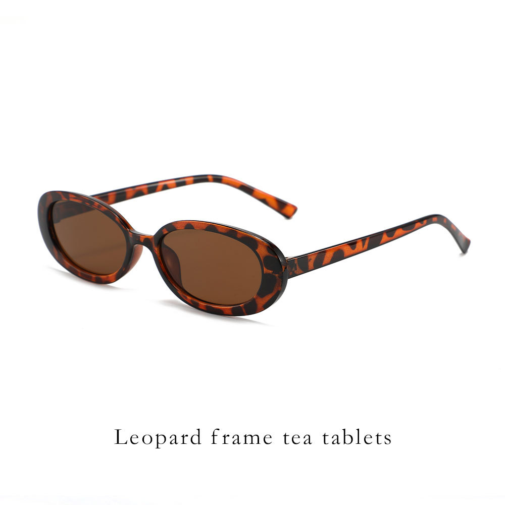Oval UV400 retro street sunglasses with a full frame - Product view 8