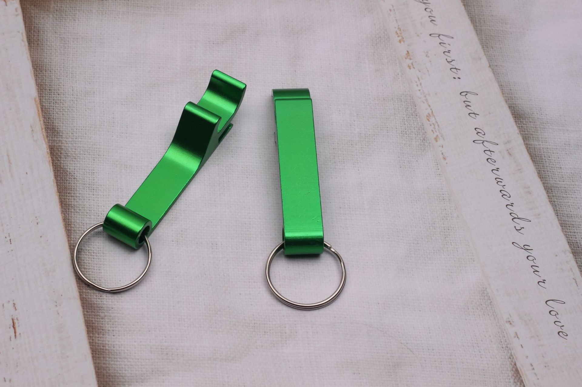 Compact bottle opener key chain in an assorted color - Product view 9