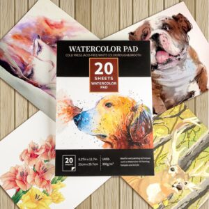 A4 300 gsm wood-pulp watercolor and oil painting sketchbook with textured paper - Main product view