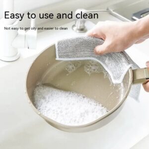 Solid-color nylon mesh dishcloth for cleaning pots and bowls - Main product view