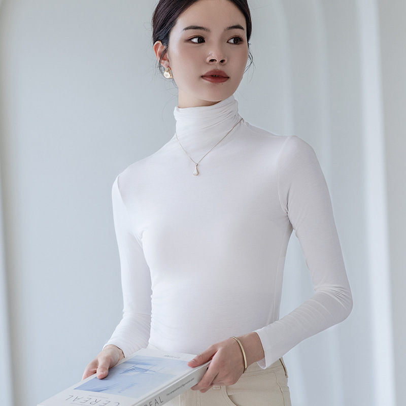 Women's modal long-sleeve slim-fit base layer top - Main product view