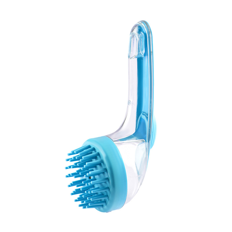 Long-handle soft-bristle dog bath and shampoo brush - Product view 5