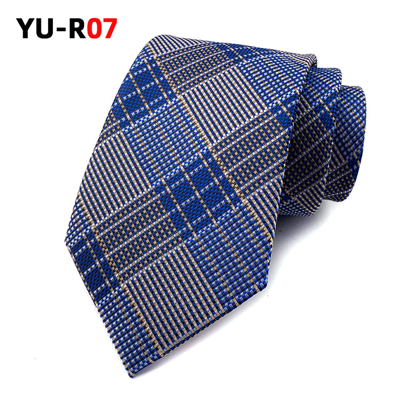 Men’s polyester jacquard tie with geometric arrow-shaped pattern - Product view 22