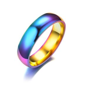 Lacroix Ocean Rainbow Ring with blue, green, and pink ocean-inspired colors - Main product view