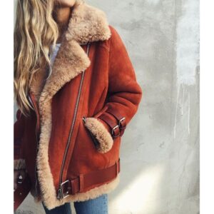 Women's winter cotton-padded polyester coat in a regular length - Main product view