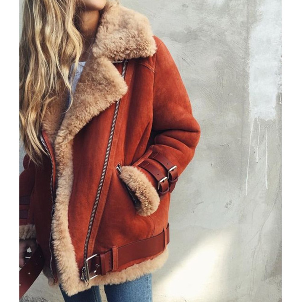 Women's winter cotton-padded polyester coat in a regular length - Main product view