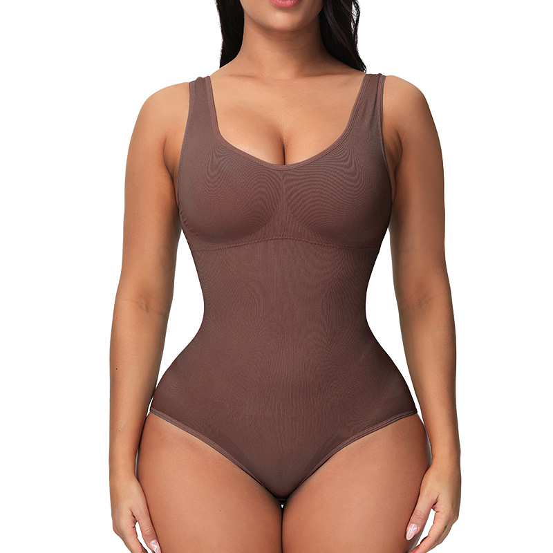 Women's seamless one-piece waist support bodysuit - Product view 4