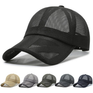 Unisex breathable mesh baseball cap in a summer outdoor style - Main product view