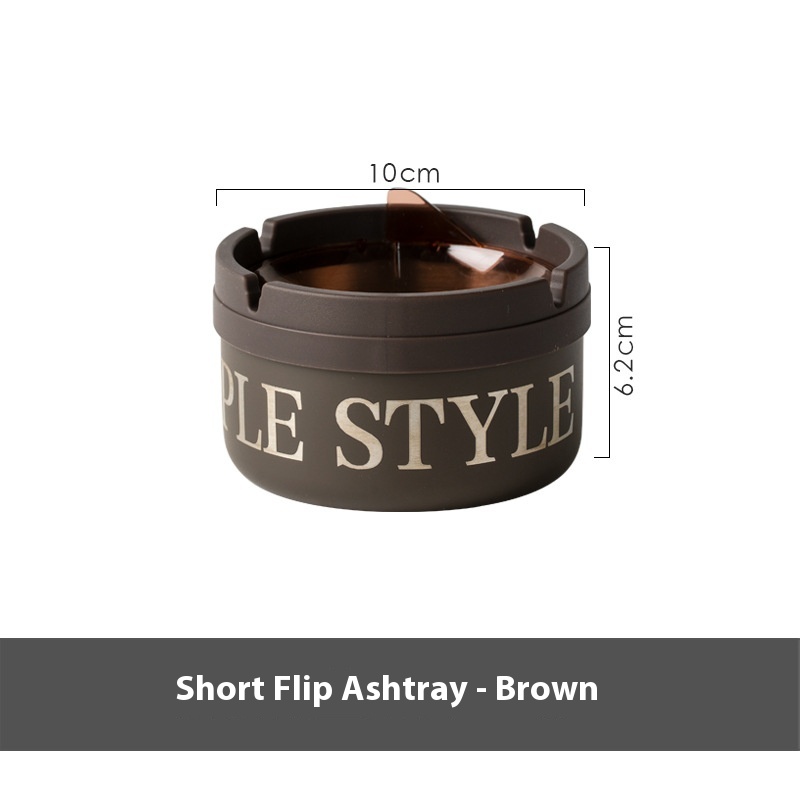 Thickened metal ashtray in short or tall style - Product view 8