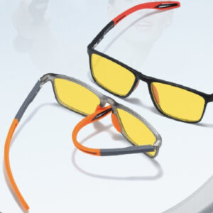 Lightweight sports sunglasses with colorful frame and lens options - Main product view