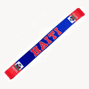 Haiti World Fan satin scarf with tassel design - Main product view