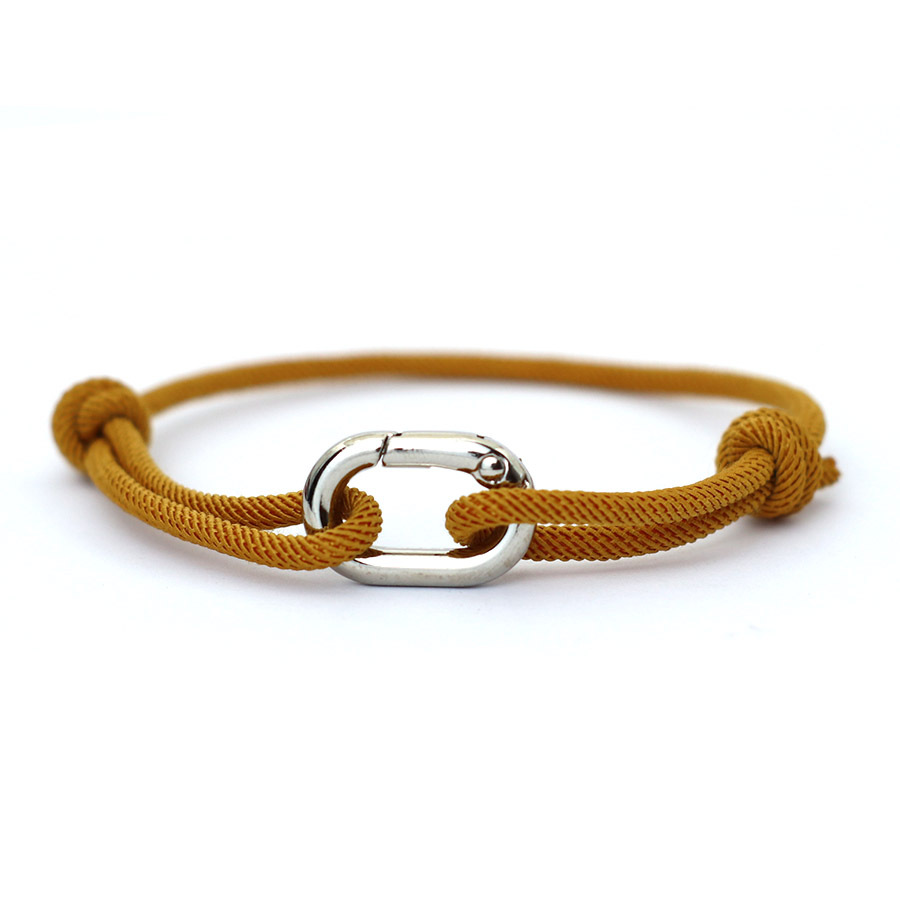 Handmade braided Milanese rope bracelet in a minimalist unisex style - Product view 6