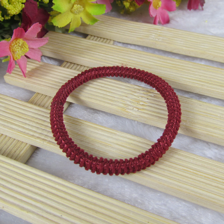 Unembellished elastic hair tie cord in a selected style - Product view 11