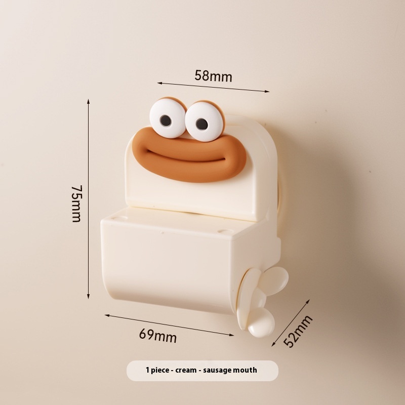 Plastic suction cup toothpaste squeezing stand in cream or red - Product view 9