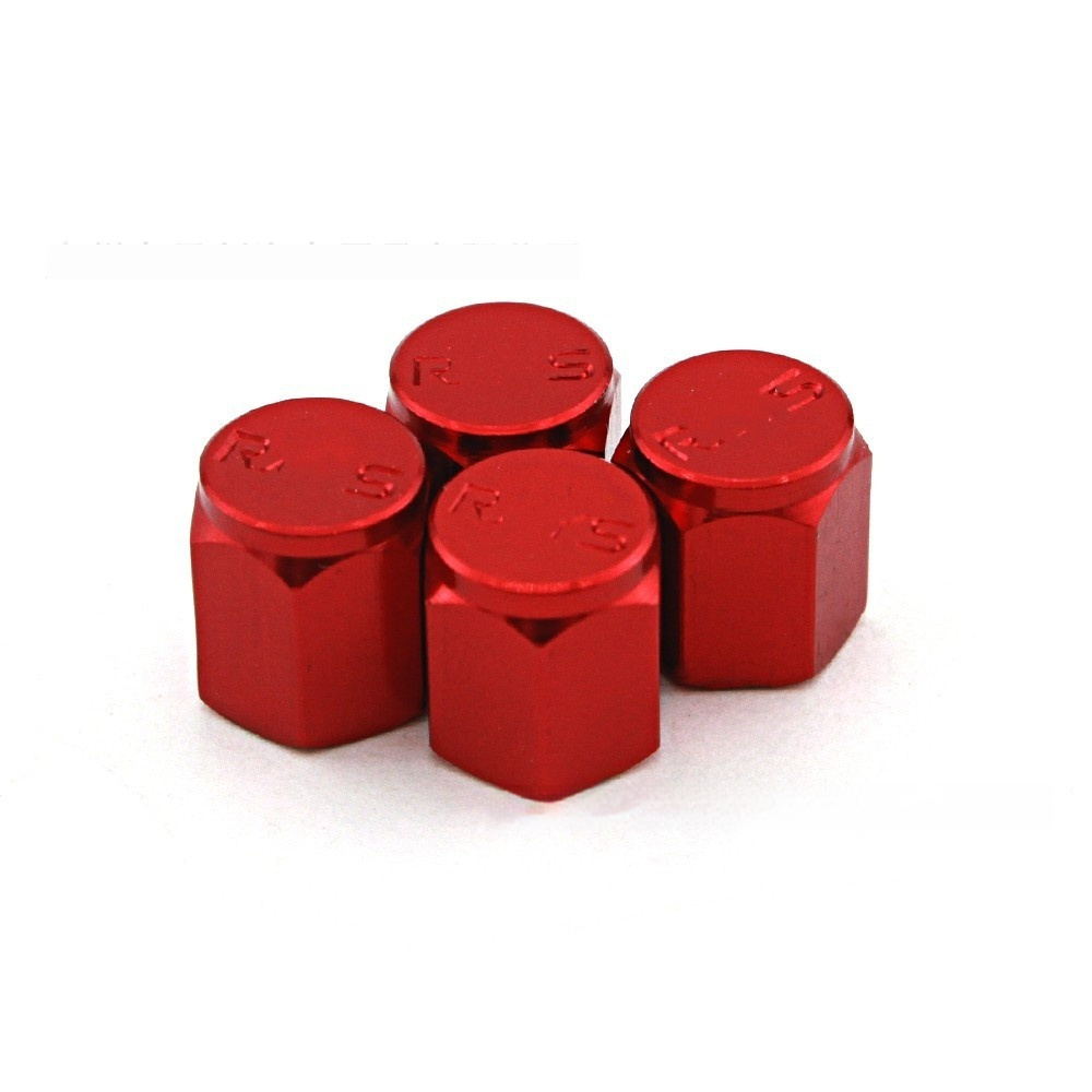 Four aluminum alloy car belt dustproof washer caps - Product view 1