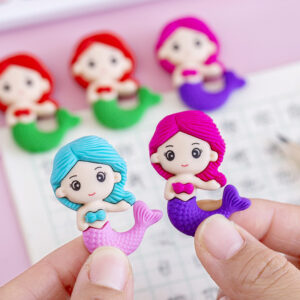 Mermaid rubber eraser for primary school writing - Main product view