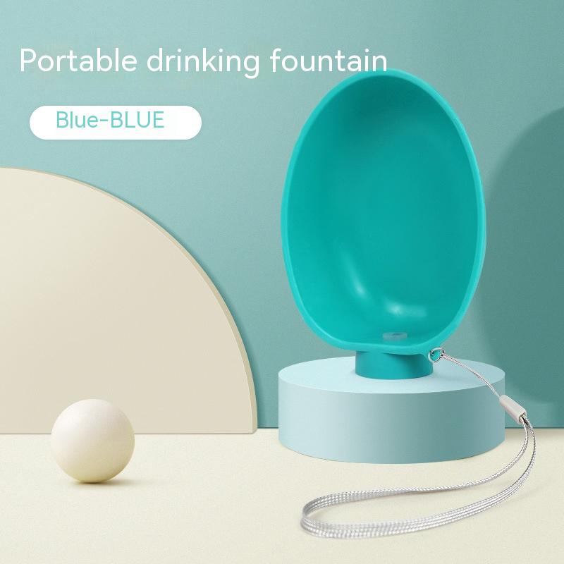 Portable ABS dog water bowl with slow-flow cross valve - Product view 9