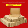 Square corrugated cardboard packaging box - Main product view