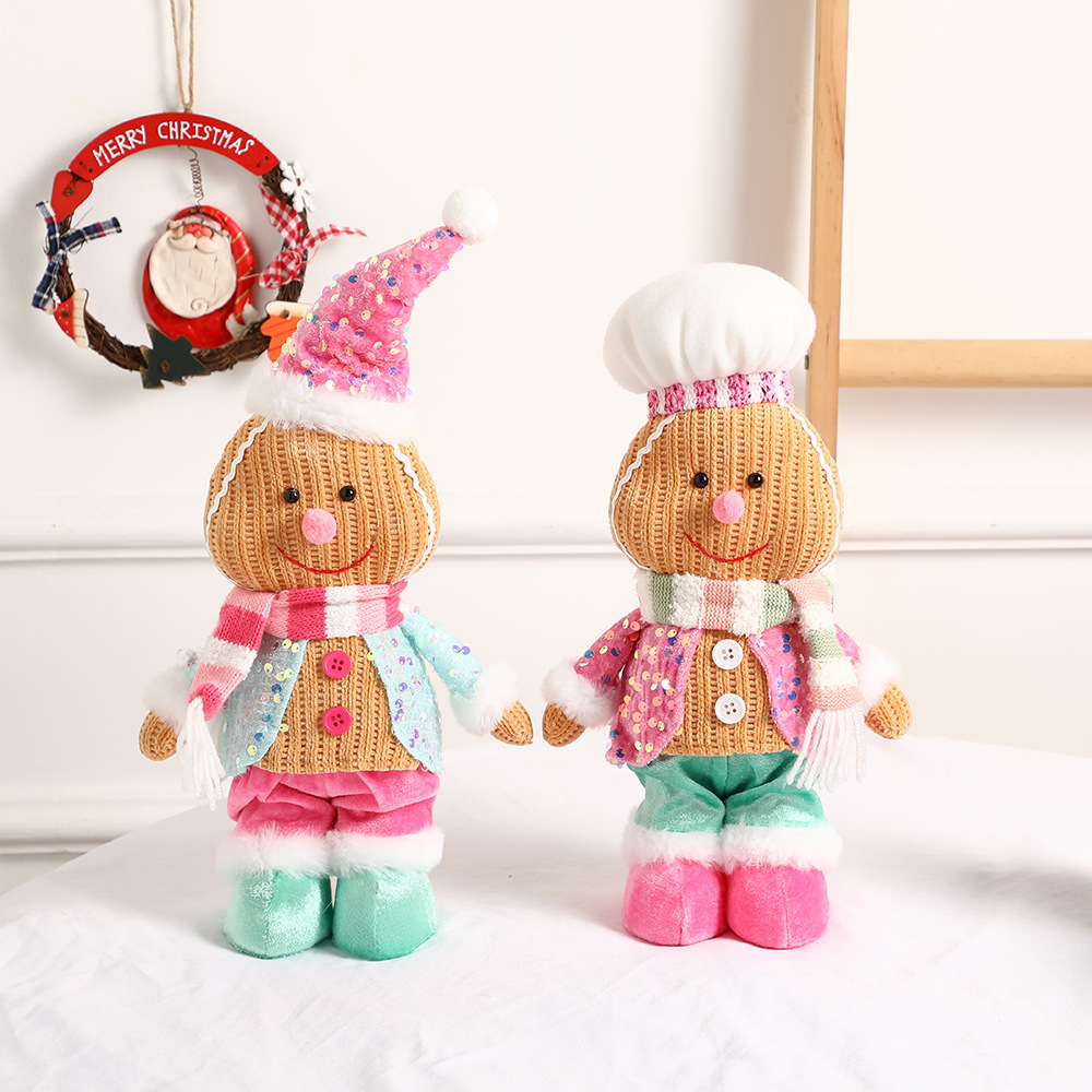 Christmas Gingerbread Man Doll Wreath - Main product view