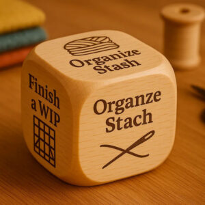 handmade wooden decision die for tabletop games and creative activities - Main product view