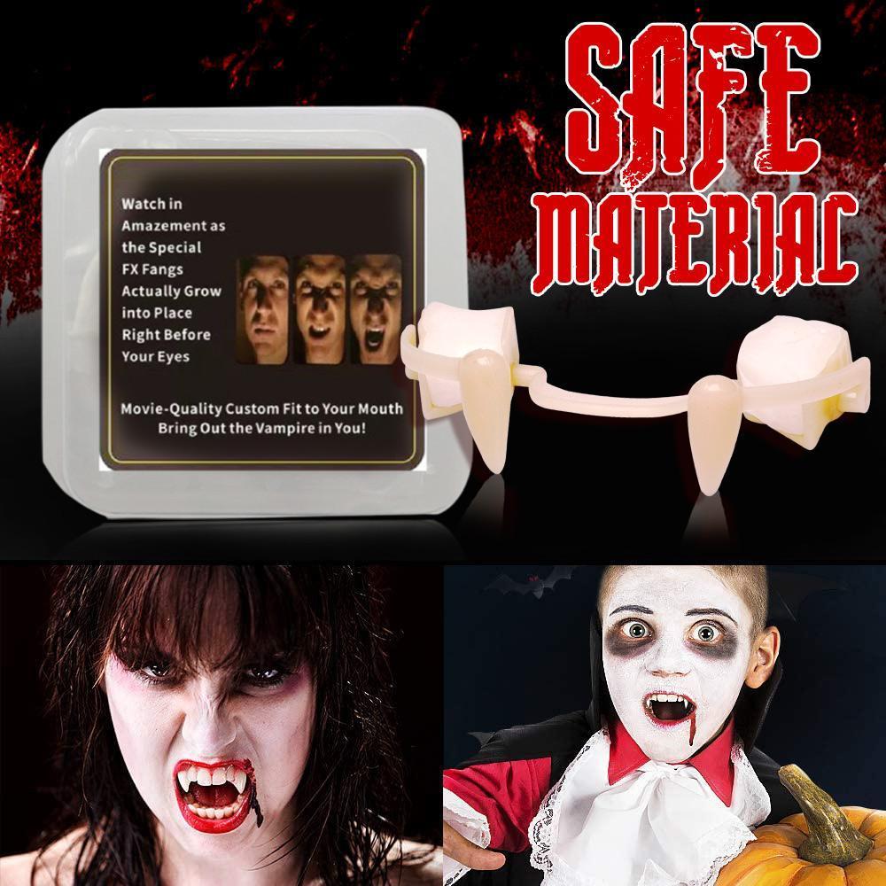 Retractable plastic vampire fangs Halloween costume prop - Product view 2