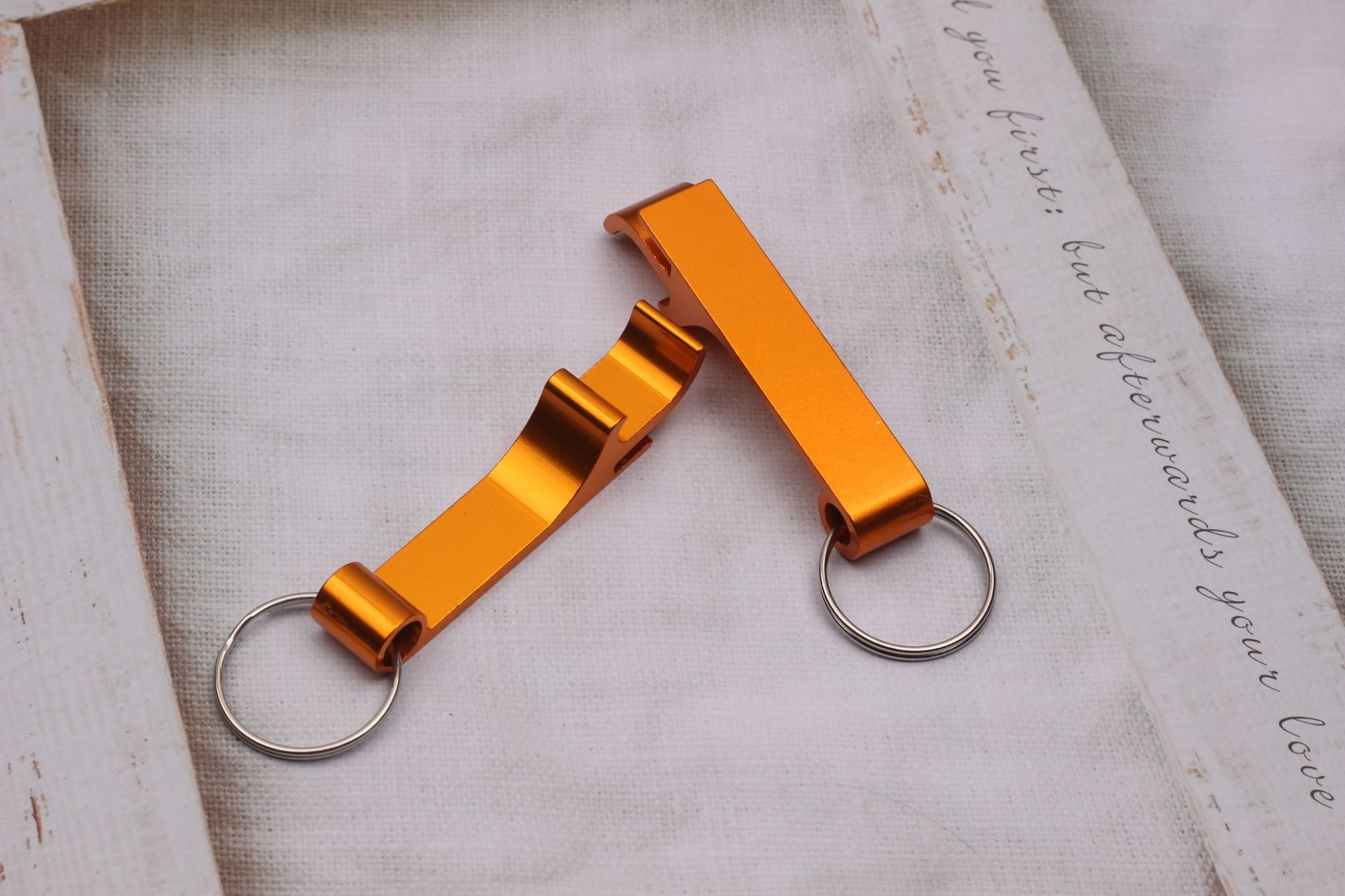 Compact bottle opener key chain in an assorted color - Product view 2