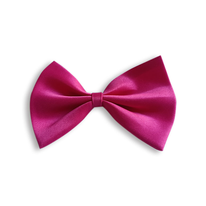 Simple solid-color bow pet collar with adjustable neck range - Product view 5