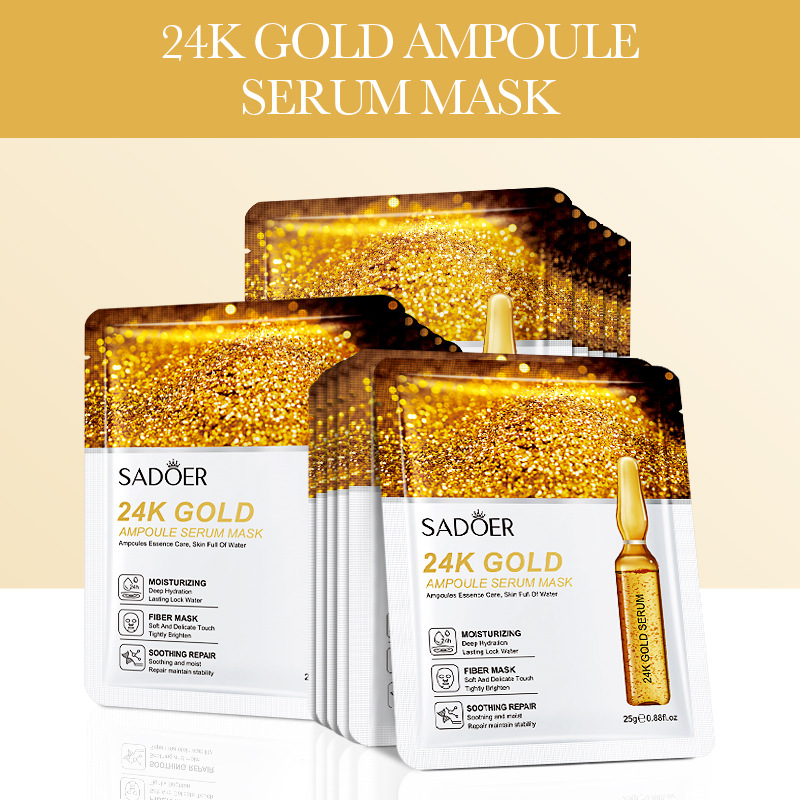 24K gold ampoule facial mask with vitamin C, 25g - Product view 4
