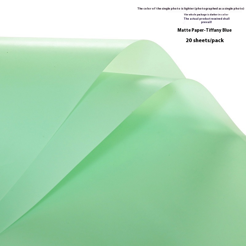 Soft light printed cellophane flower wrapping paper in a selected color - Product view 28