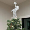 Sitting dachshund Christmas tree decoration made from iron - Main product view