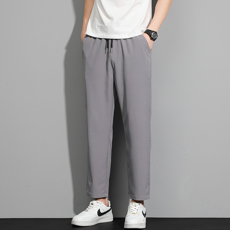 Men's relaxed-fit wide-leg drawstring trousers - Product view 5