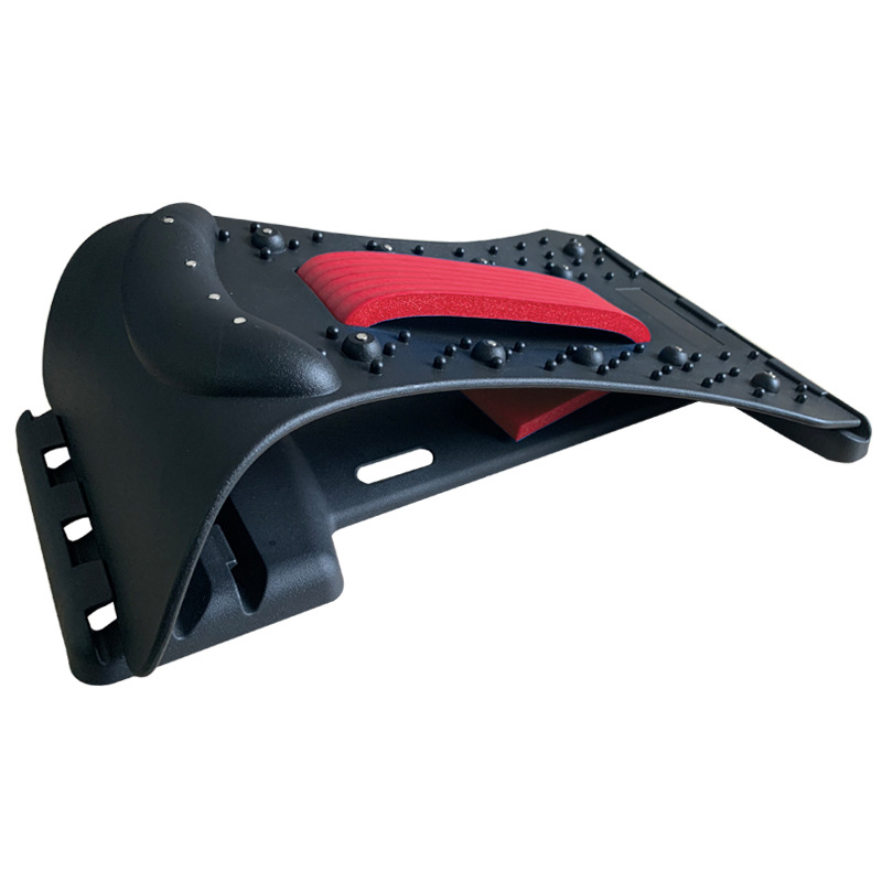 Adjustable lumbar back massager and stretching board with raised massage points - Product view 6