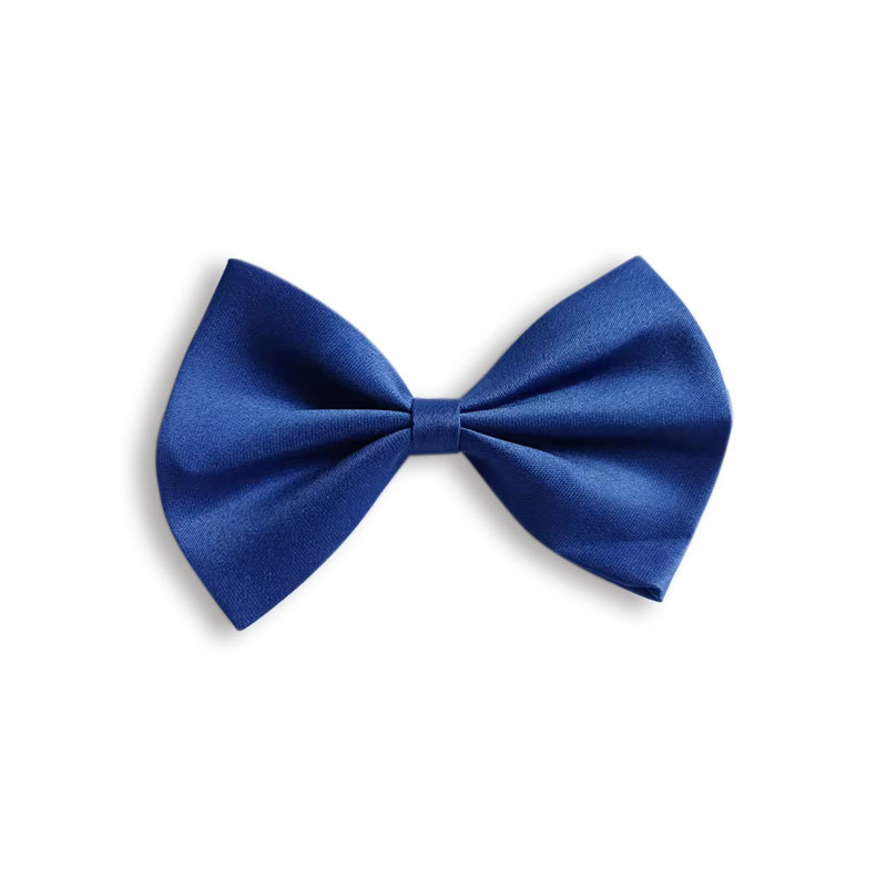 Simple solid-color bow pet collar with adjustable neck range - Product view 2