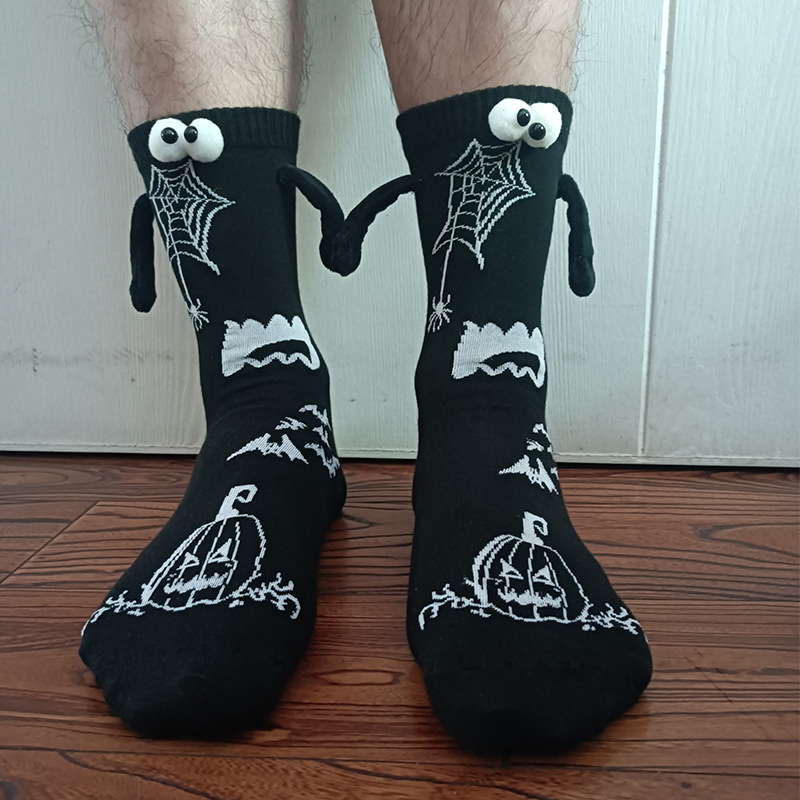 Halloween animal-pattern hand socks with magnetic suction handle - Product view 8