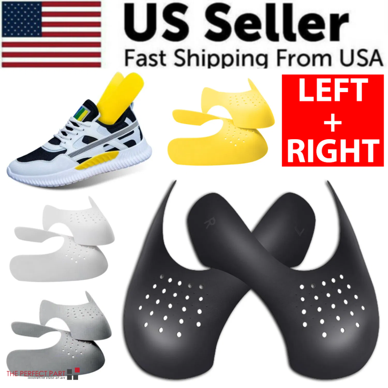 Pair of black, yellow, or white sneaker toe crease protectors - Product view 6