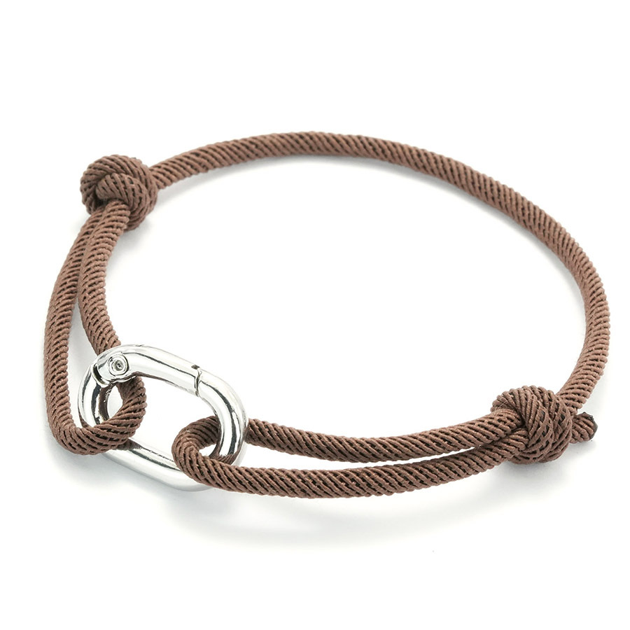 Handmade braided Milanese rope bracelet in a minimalist unisex style - Product view 12