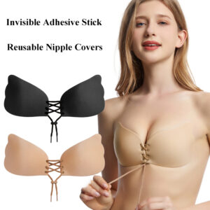 Adhesive strapless backless push-up bra for women in assorted colors - Main product view
