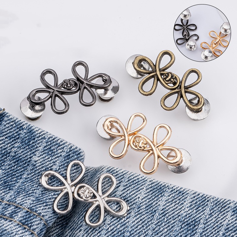 Detachable metal alloy waist buttons for jeans and trousers - Main product view