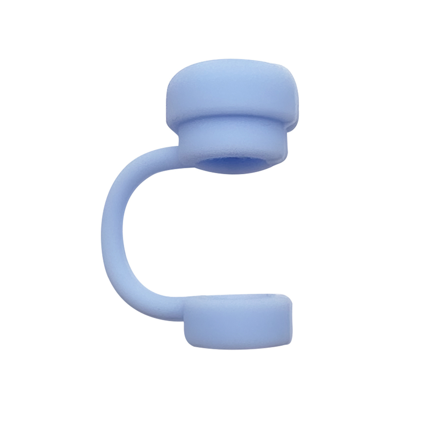 Solid color silicone straw mouthpiece dust protection cap - Product view 2