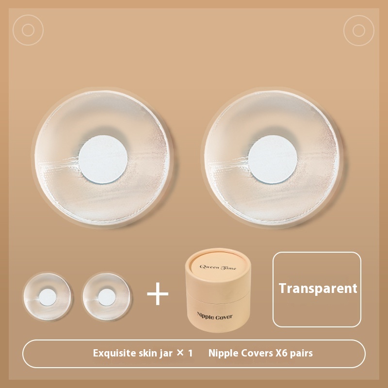 Pair of thin round silicone breast covers - Product view 7