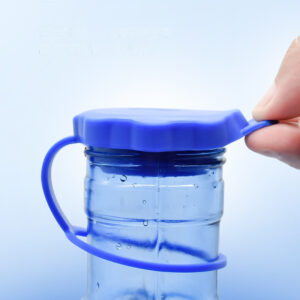 Plastic universal water dispenser bucket lid with anti-lost ring and hole lid - Main product view